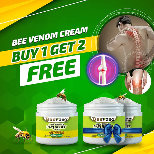 (Pack Of 3) BeeTherapy™ #1 Bee Venom Pain Relief Cream Buy 1 Get 2 Free!! | ⭐️⭐️⭐️⭐️ 4.9/5 Reviews