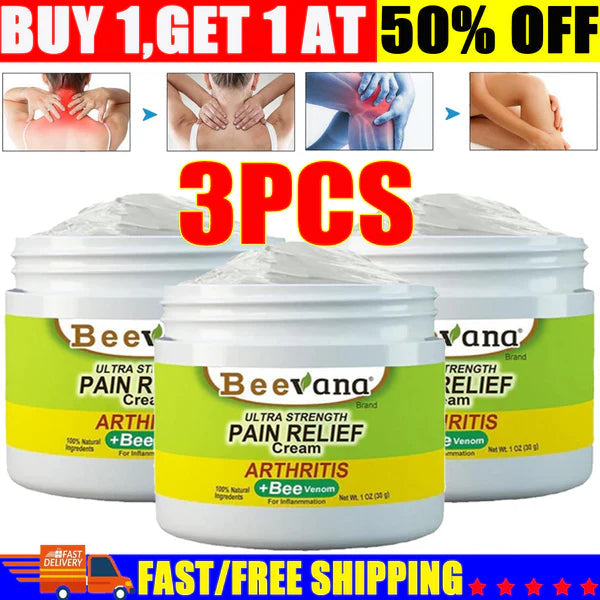 (Pack Of 3) BeeTherapy™ #1 Bee Venom Pain Relief Cream Buy 1 Get 2 Free!! | ⭐️⭐️⭐️⭐️ 4.9/5 Reviews